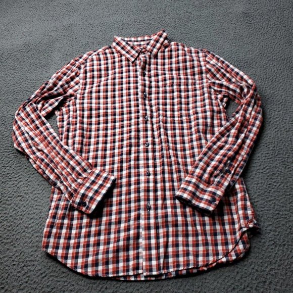 Banana Republic Other - Banana Republic Lightweight Flannel Plaid Button Shirt Multicolor Mens S Small